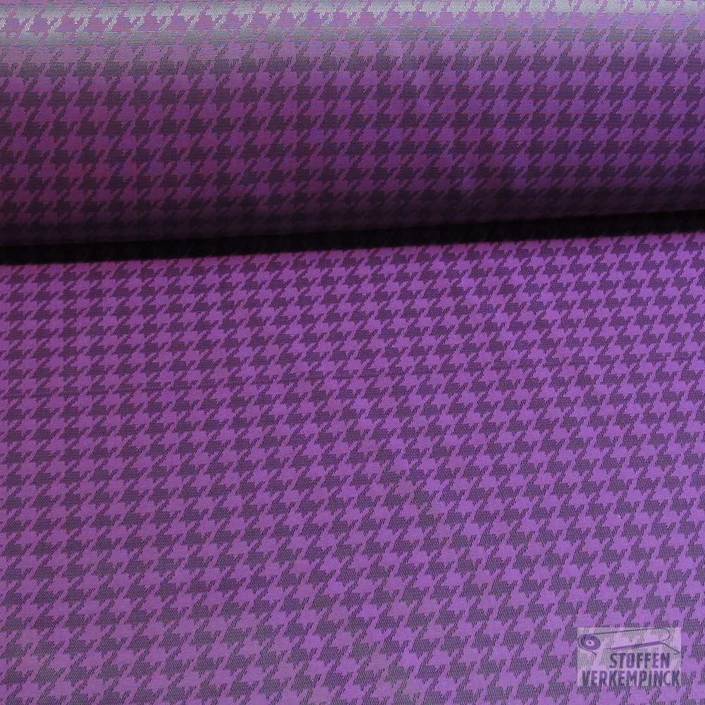 Jacquard Voering Pied de Poule Violet