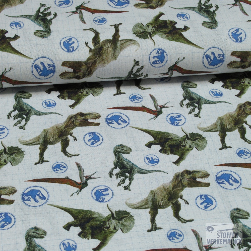 Popeline Digi Jurassic World Dinosaurier