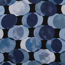 satijn viscose funny dots denim