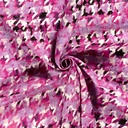 Viscose/Ny Twill print abstract fushia