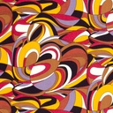 Viscose twill print abstract brique
