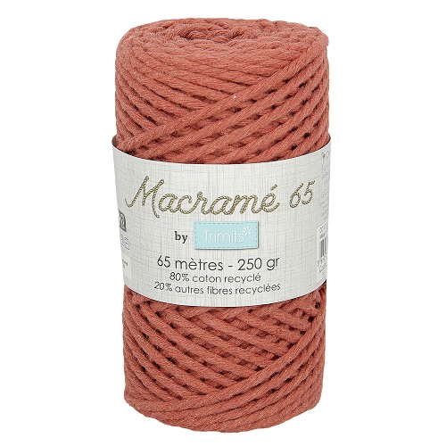 Trimids Macramé touw 3mm - 250gr - 65m-roest