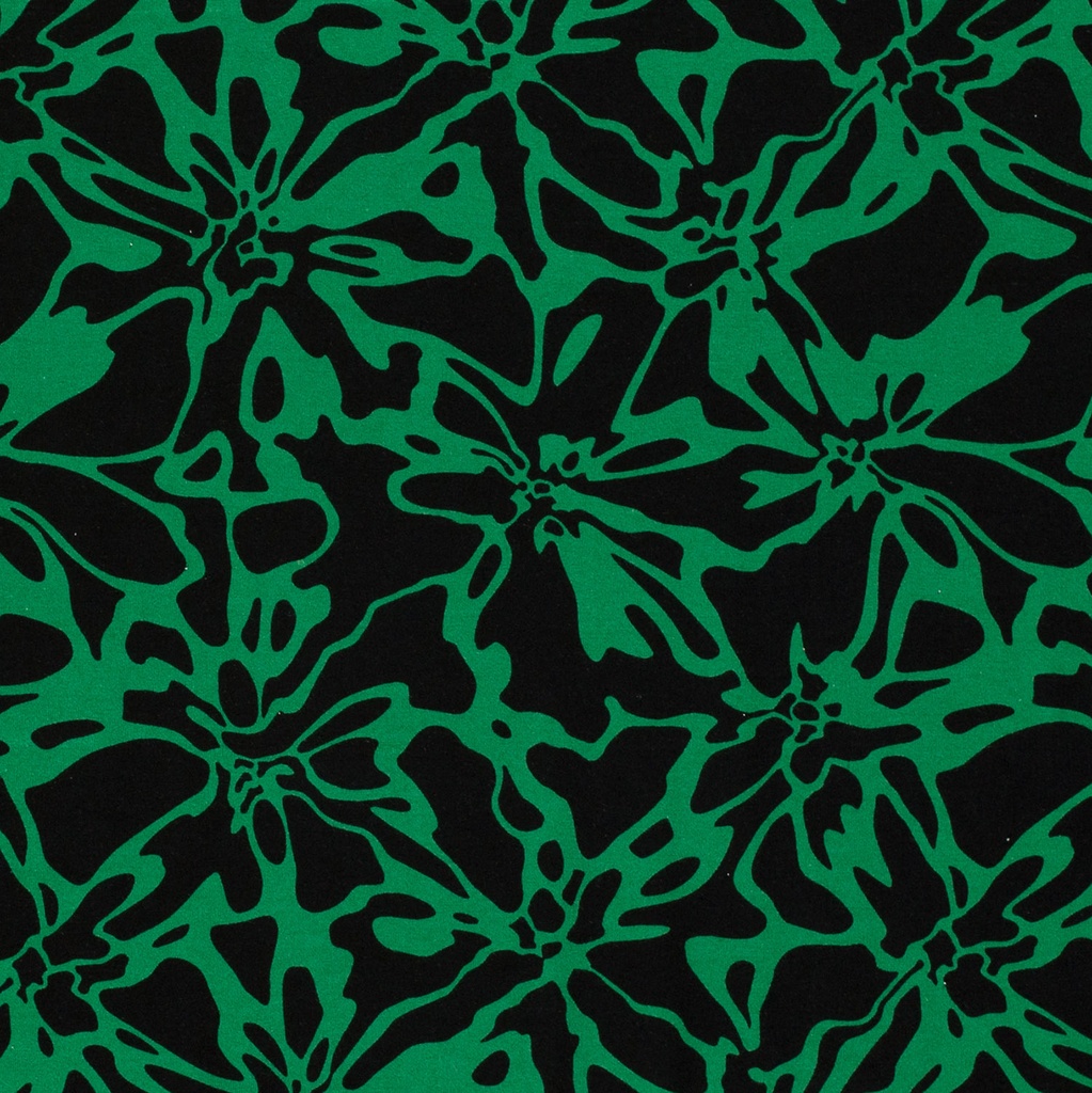 Jersey visc. abstract groen/marine