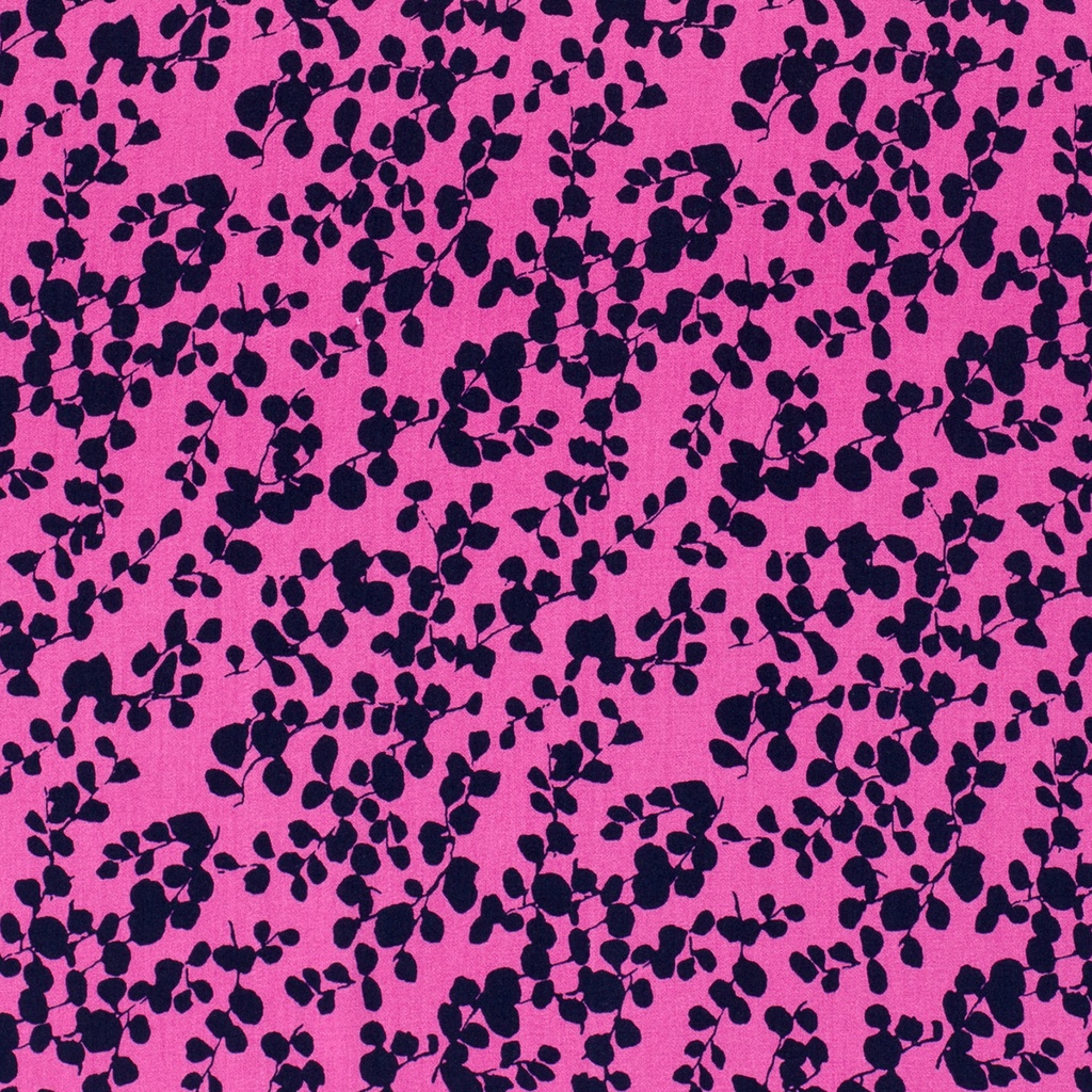 bamboe poplin takjes fuchsia