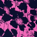 bamboe poplin bloemen fuchsia