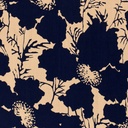 bamboe poplin bloemen camel