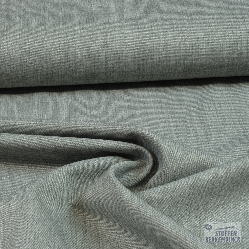 Trevira Wool Gabardine Licht Grijs