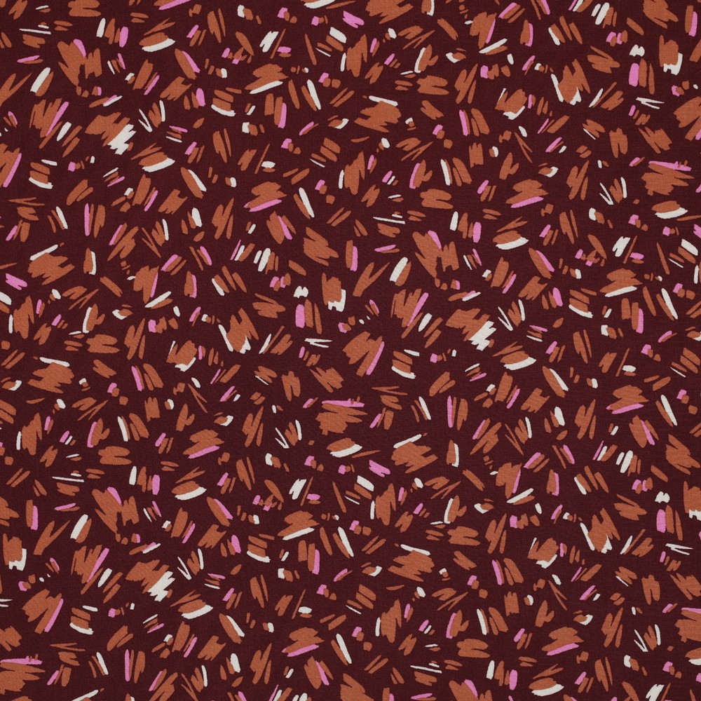 Viscose Short Stripes Wine (Pommé TAMAR)