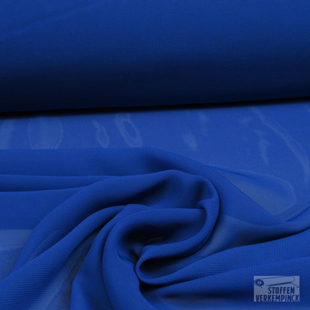 Voile Chiffon Kobalt