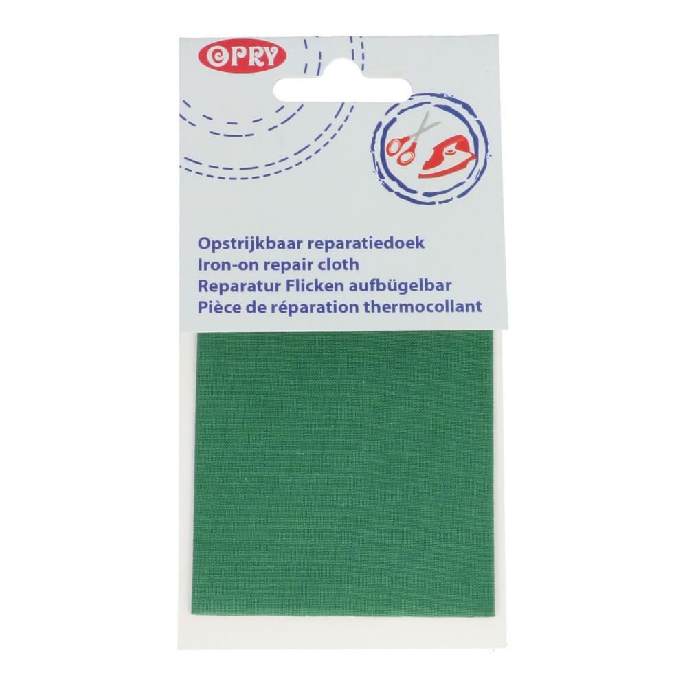 Opry reparatiedoek opstrijkbaar 11x25cm groen