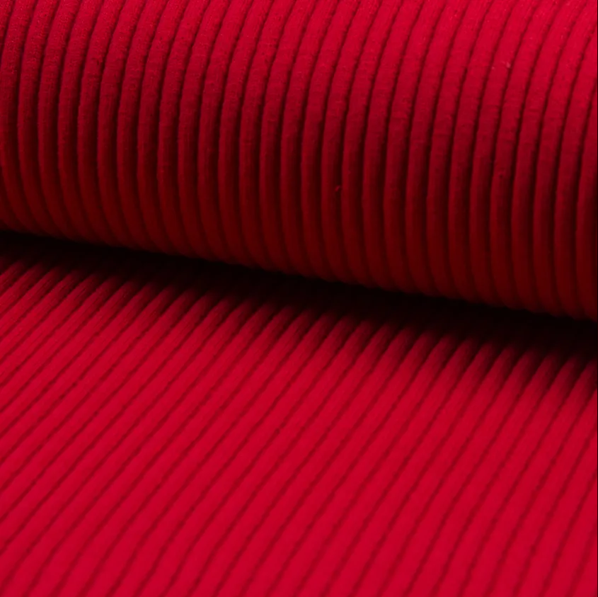 Boordstof Heavy Rib Red Uni