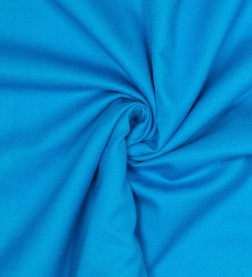 Breedtestretch Bamboe Ibiza Blauw