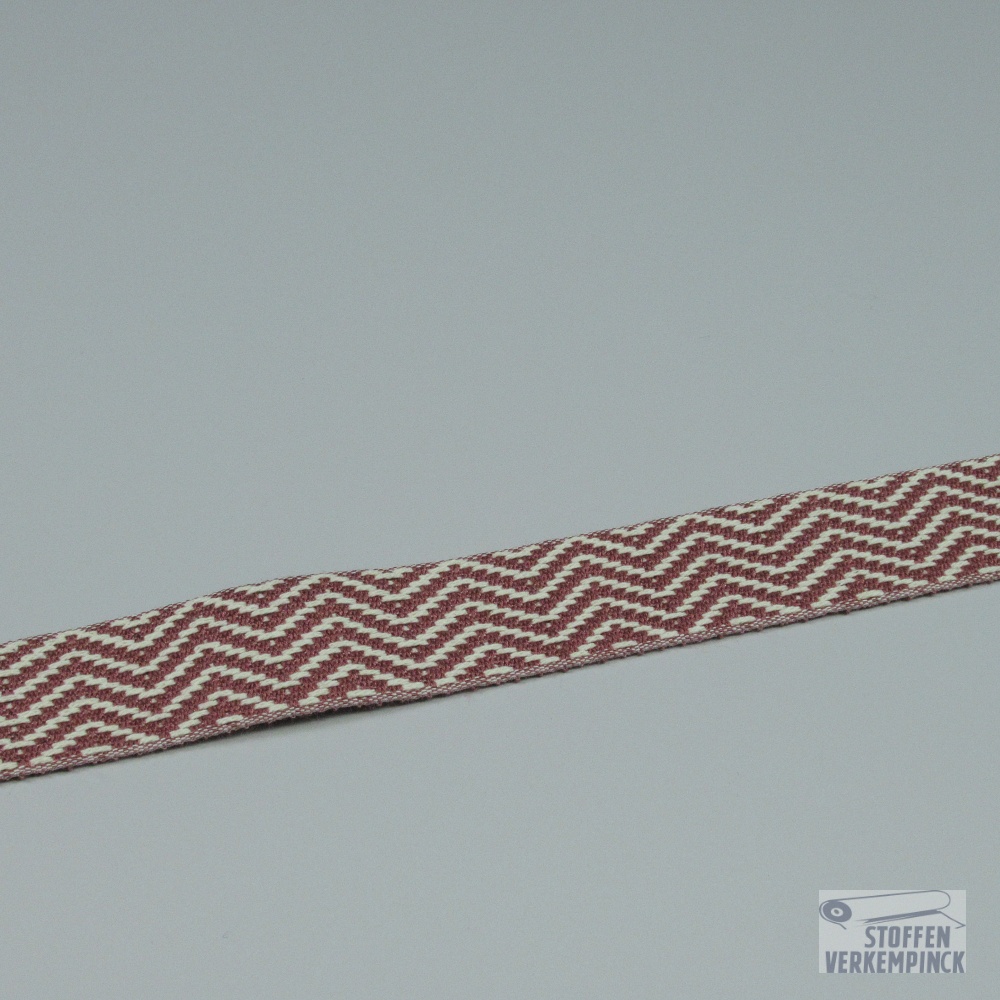 Tassenband Greca 40mm - 245 - rood