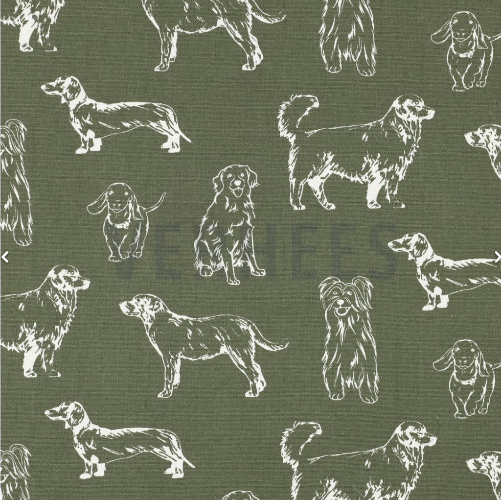 Canvas Dogs Army green