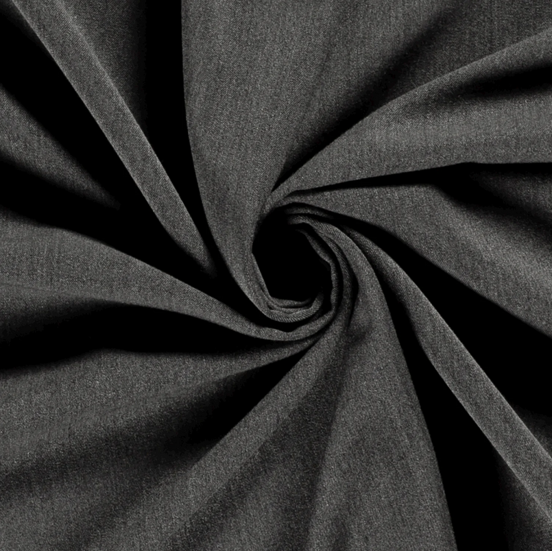 Bi-stretch Gabardine Donker Grijs