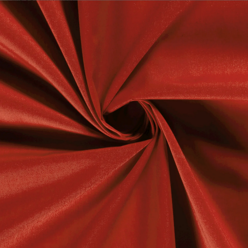 Popeline Polyester Katoen Rood