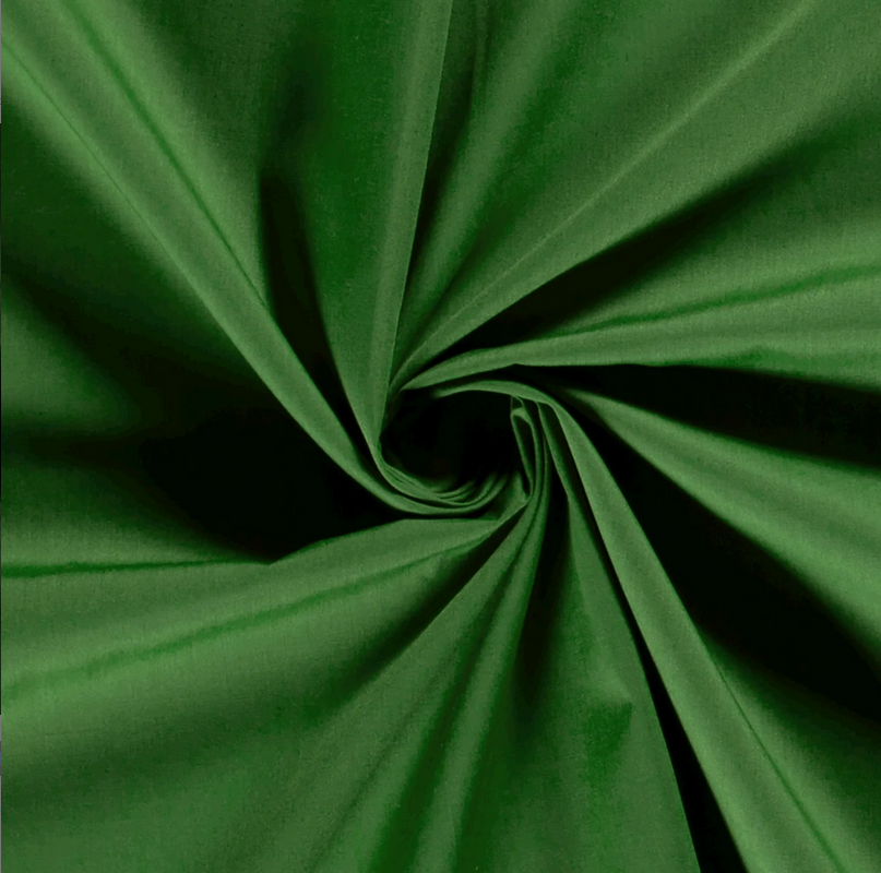 Popeline Polyester Katoen Groen