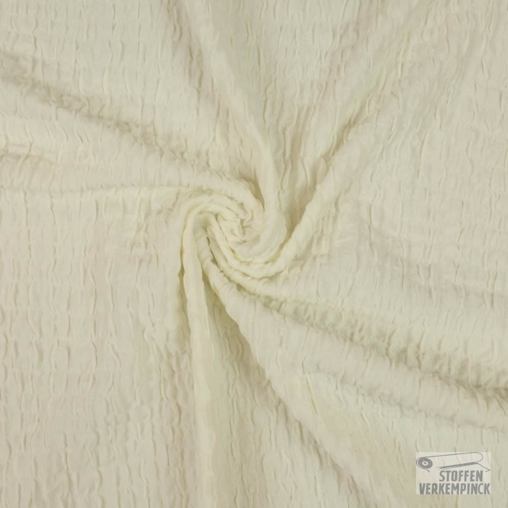 Jersey Viscose Clocqué Offwhite
