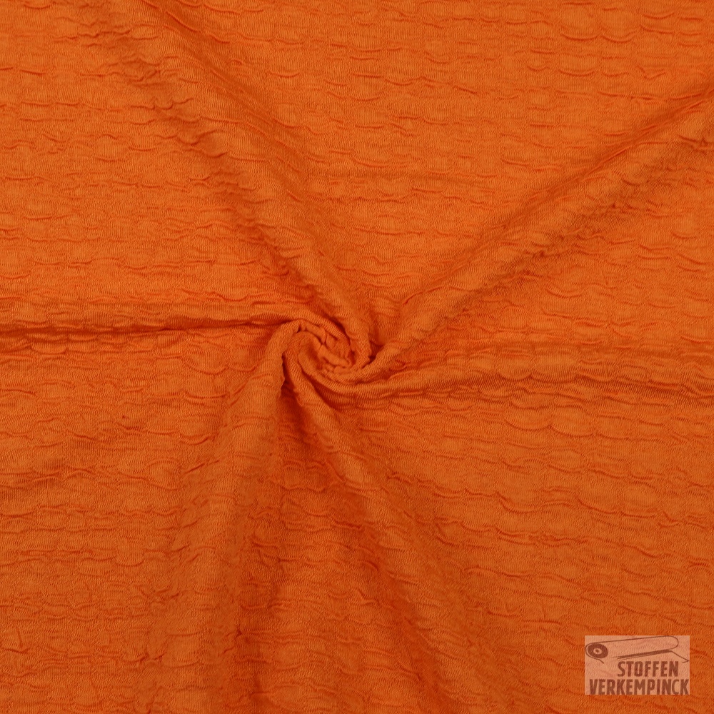 Jersey Viscose Clocqué Zacht Oranje