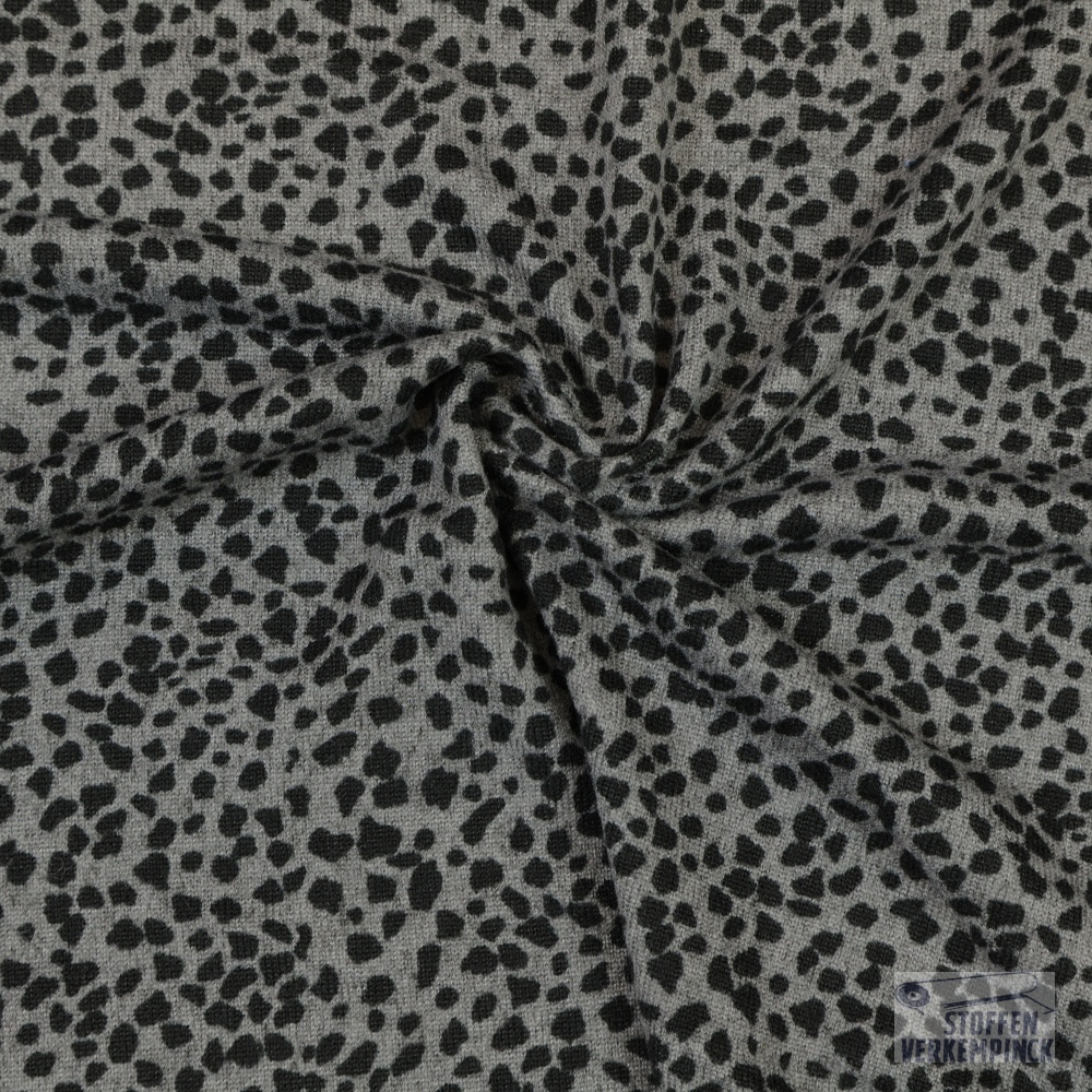 Jersey Leopard Donker Grijs
