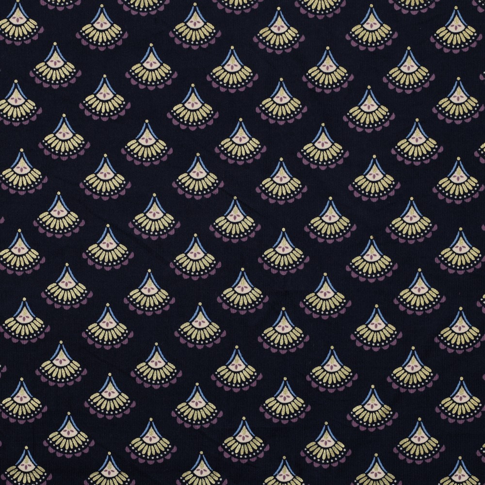 Babycord Glitter Bohemian Navy