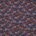Fine Poplin Digital Flowers Navy