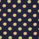 Jersey Neon Happy Flowers Navy
