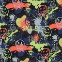 Jersey Melange neon Graffiti Indigo