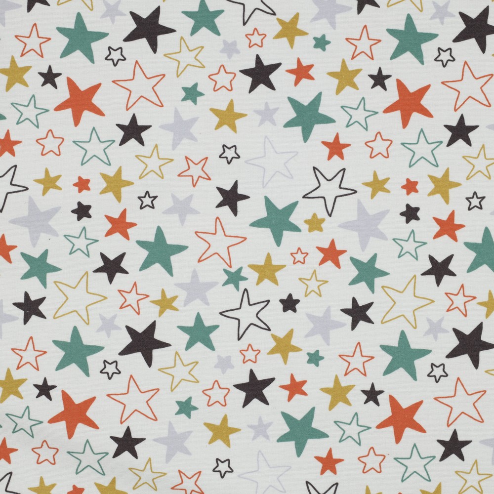 Flanel Stars Off White