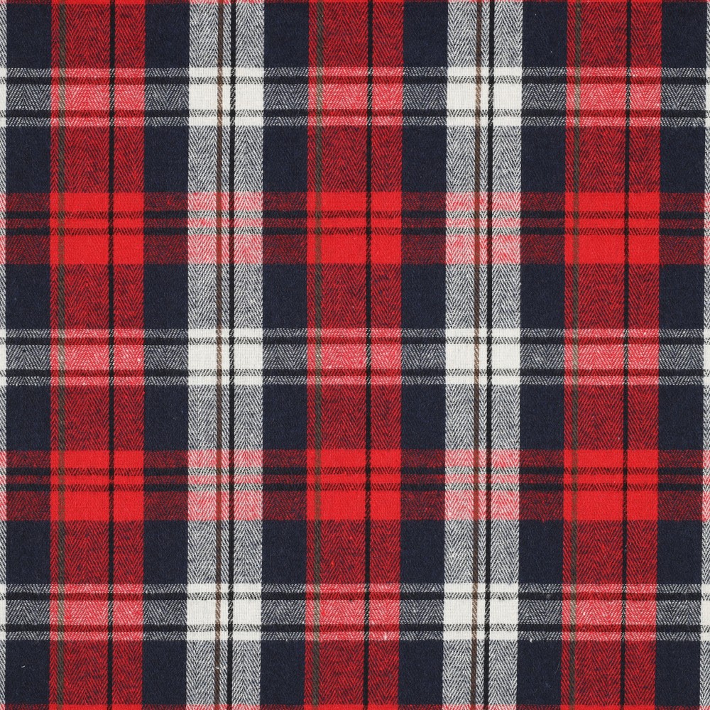 Brushed Yarn dyed Check Red