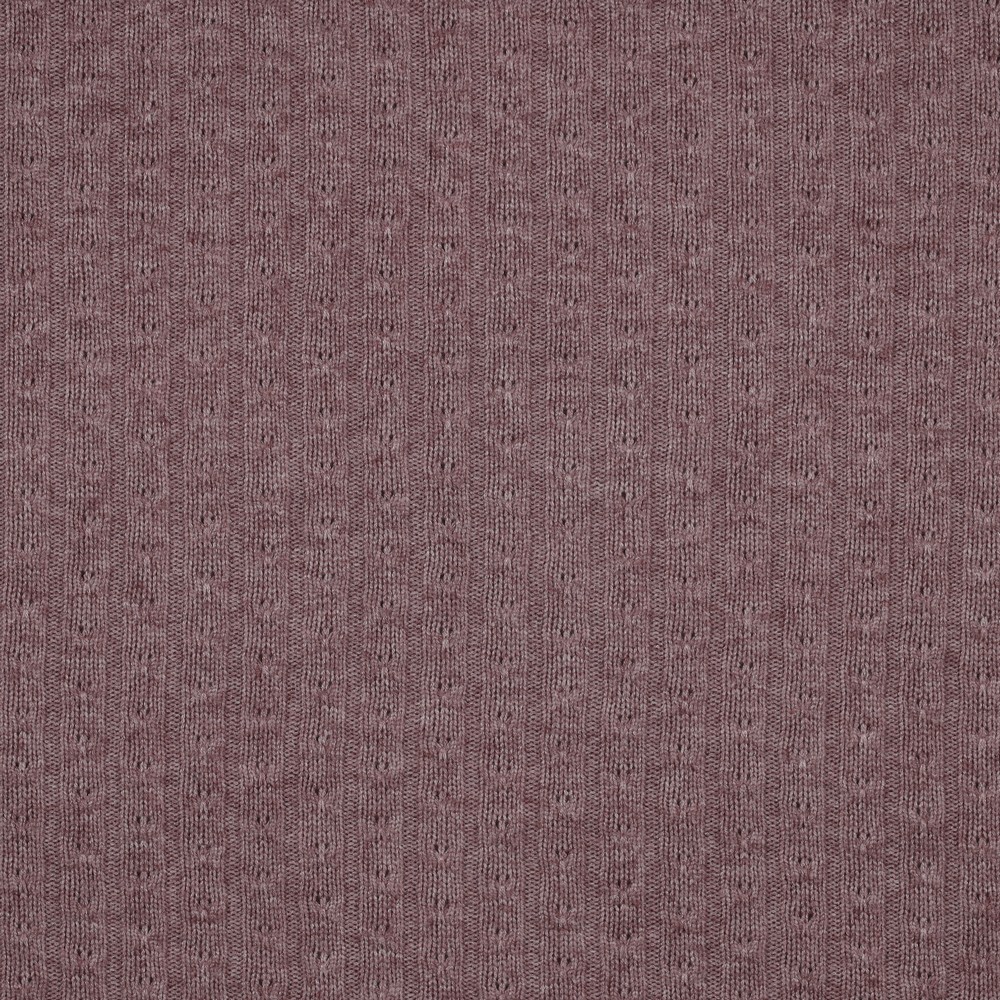 Jersey Knitted Cable Old Rose