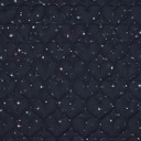Matelassé Foil Hearts Navy
