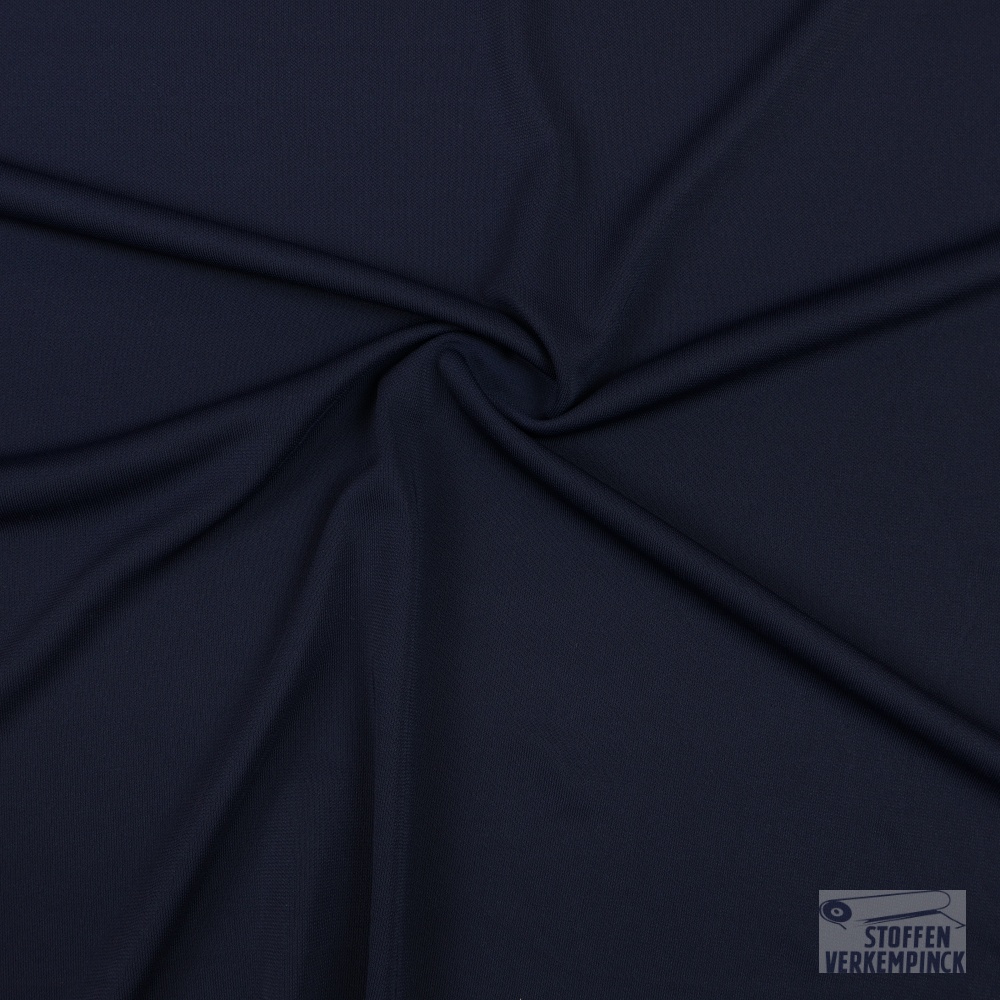 Soepele Jersey Polyester Navy