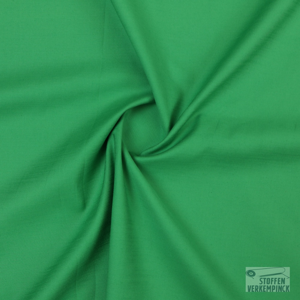 Satijnkatoen Stretch Groen