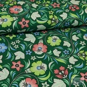 Crêpe Viscose Sixty Flowers Groen