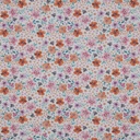 Fine Popeline Digi. Rose Flowers White