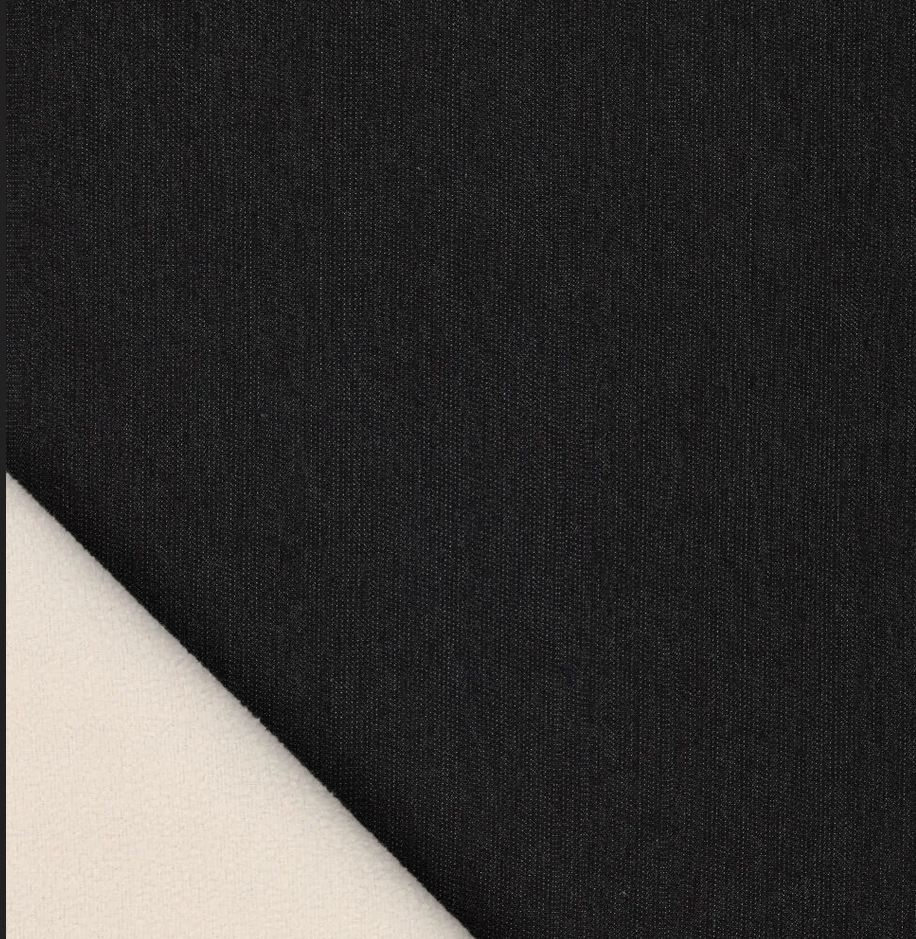Stretch Denim 10 OZ bounded Zwart
