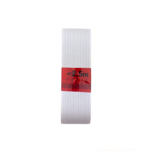 Elastiek 30mm - bundel 2m50 Wit