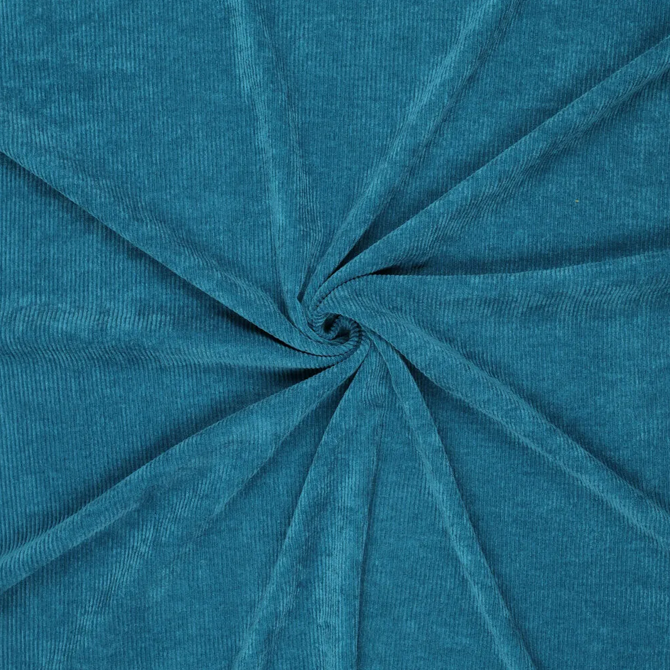 Corduroy Stretch Soepel  Light Petrol