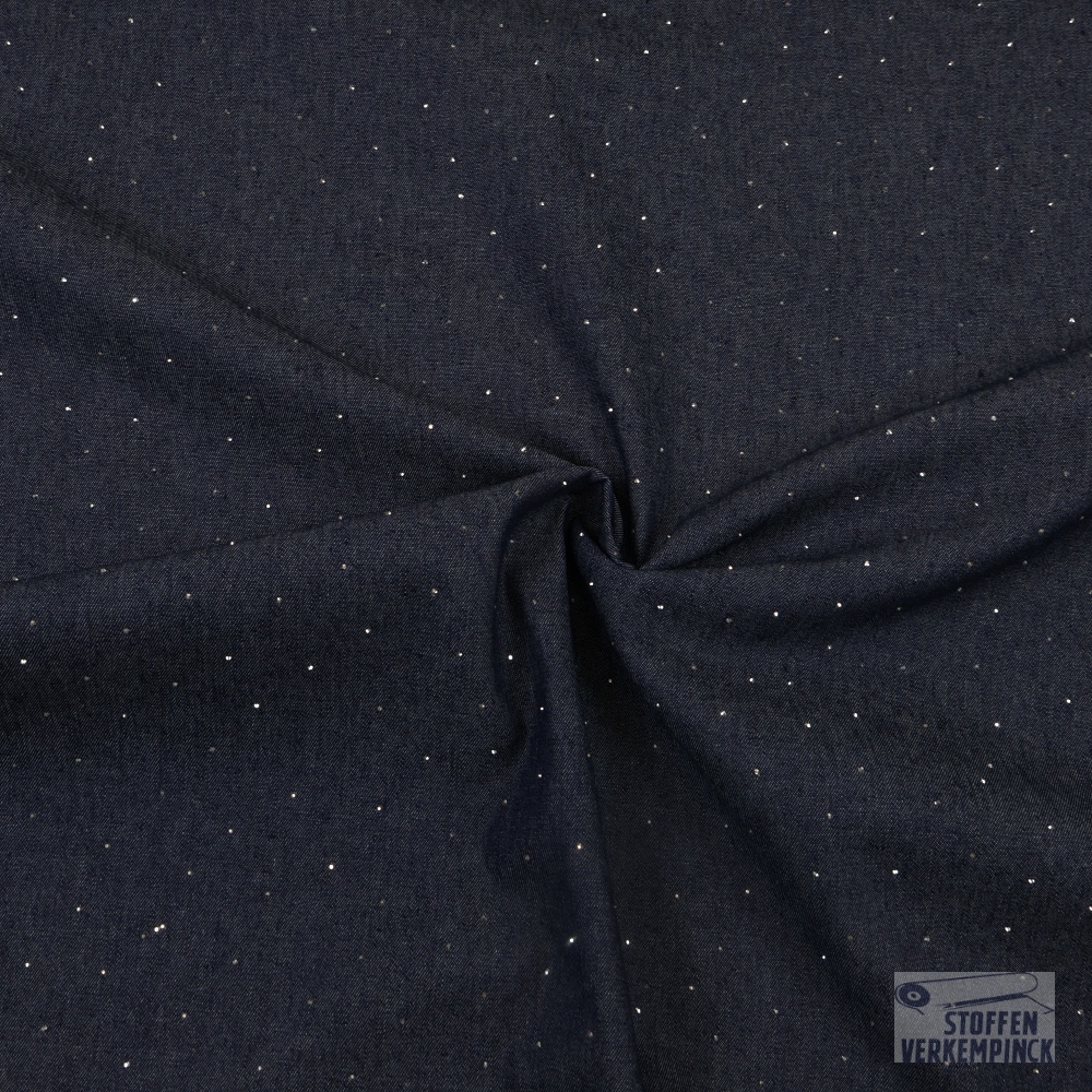 Glitter Denim Donker Blauw