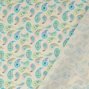 Linnen Digital Paisley Aqua