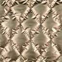 Metallic Quilted Fabric - Beige