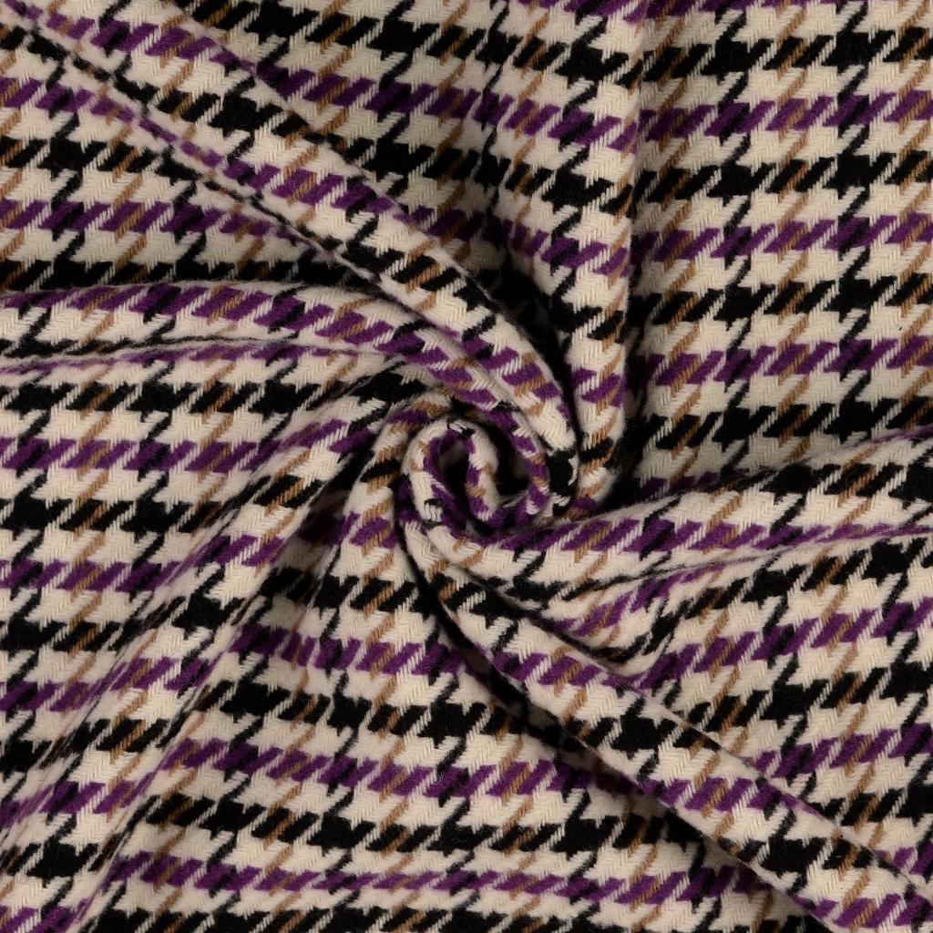 Pied de poele Tweed - 0801-paars/beige