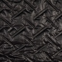Embossed Quilted Fabric Black