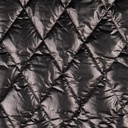 Quilted Fabric with Foil Black
