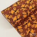 Jersey Retro Flowers Brown/Orange