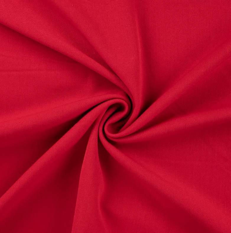 Bi-stretch Gabardine Red