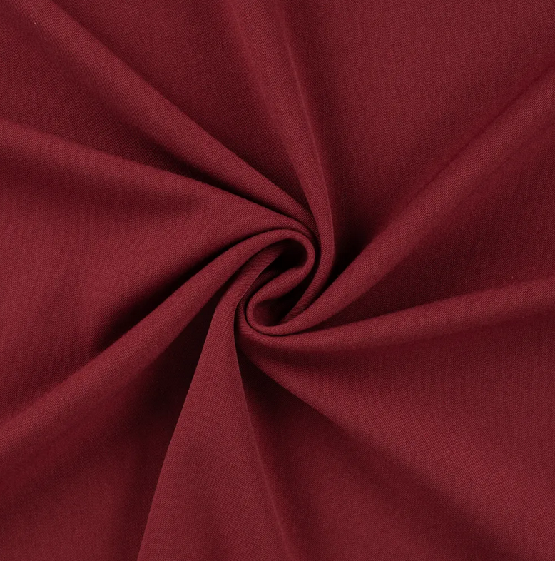 Bi-stretch Gabardine Bordeaux