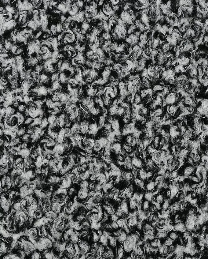Mantelstof Bouclé Lurex Grey