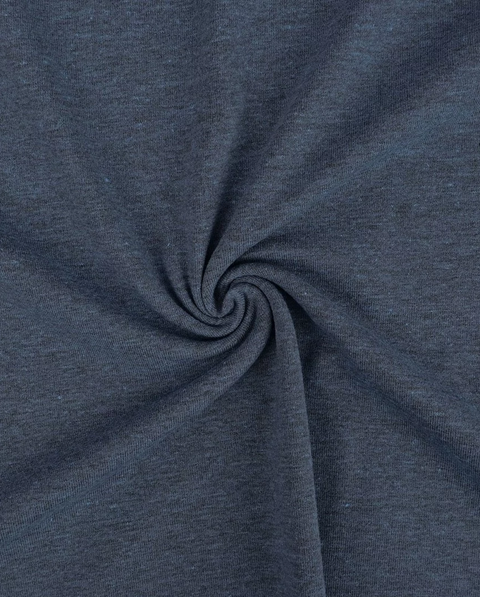 Jersey Black Yarn Denim Blauw